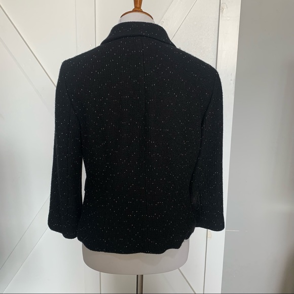 Ann Taylor black/cream speckled Blazer - Picture 7 of 13
